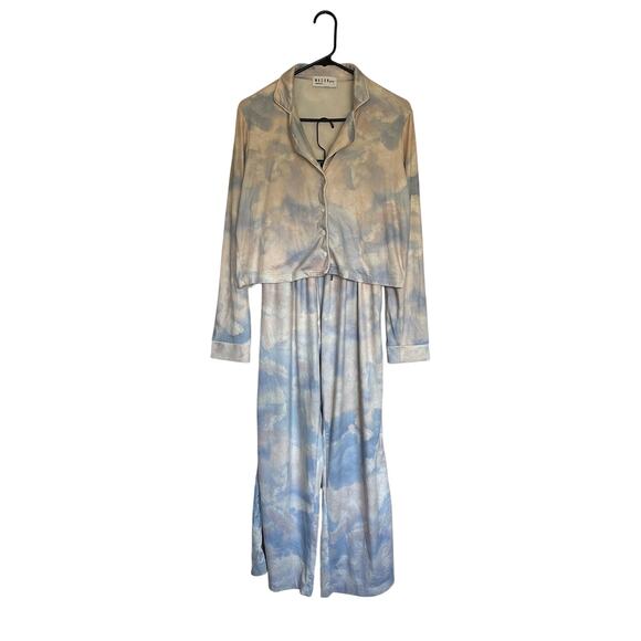 Mason Grey Riley Pajama Set in Pearl Sky - Picture 1 of 5
